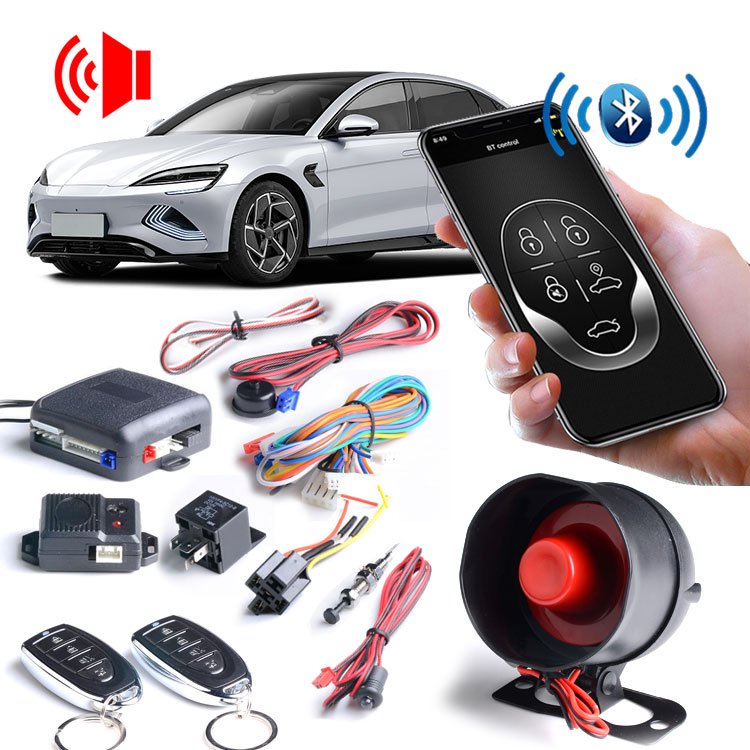 Remote Start Car Anti-theft Alarm Keyless Entry Alarms System With Smart Phone APP Control